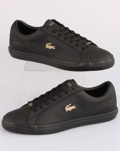 Lacoste Footwear Lerond Leather Trainer Black