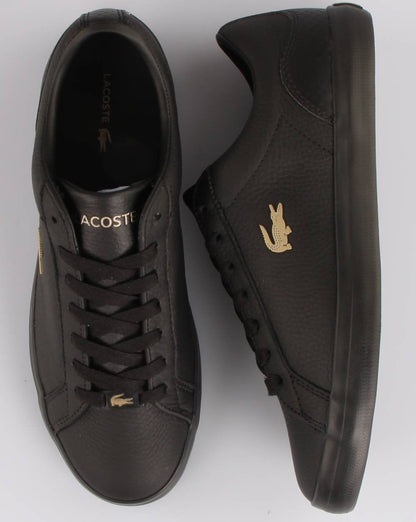 Lacoste Footwear Lerond Leather Trainer Black