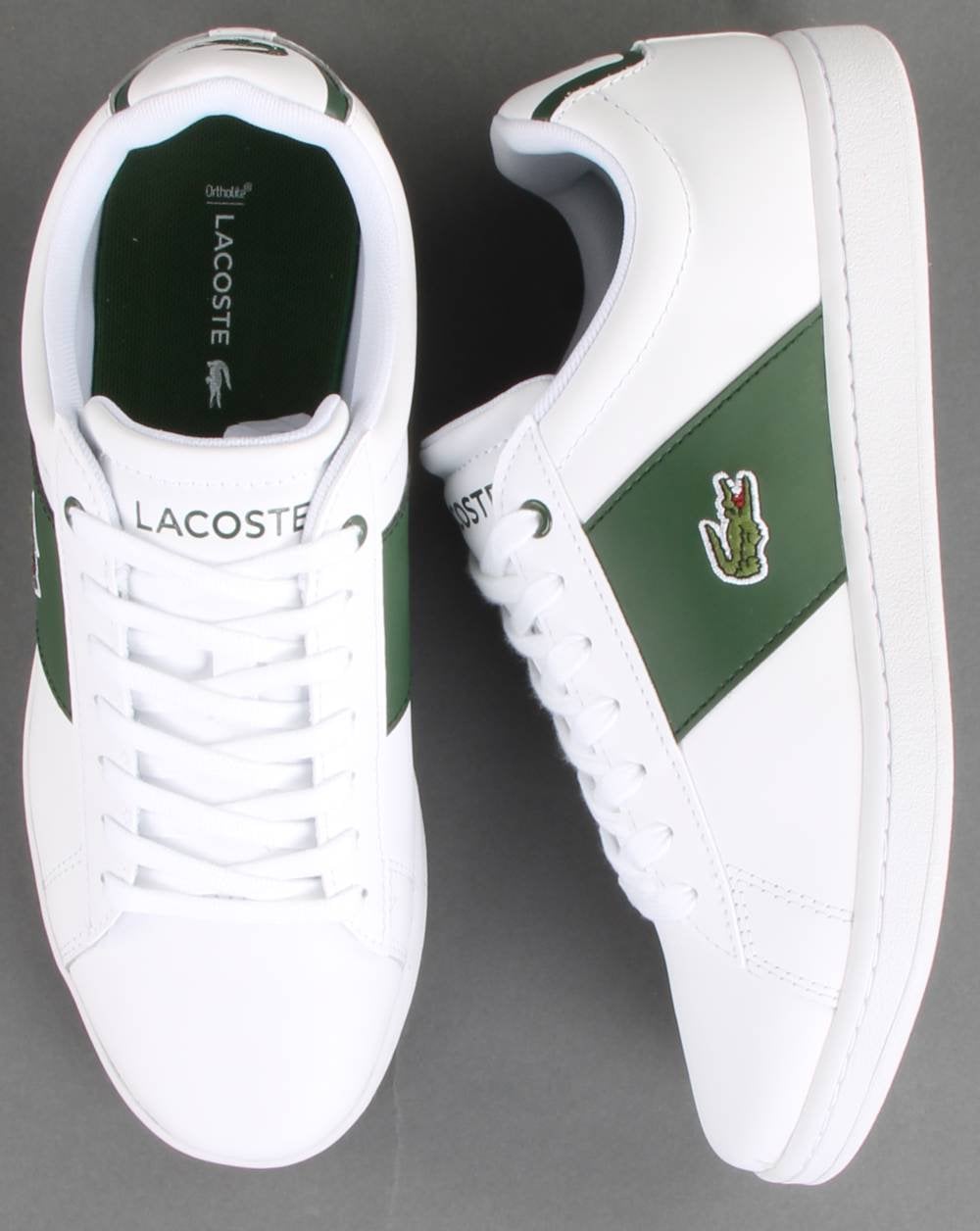 Lacoste Footwear Carnaby Trainer White/Dark Green