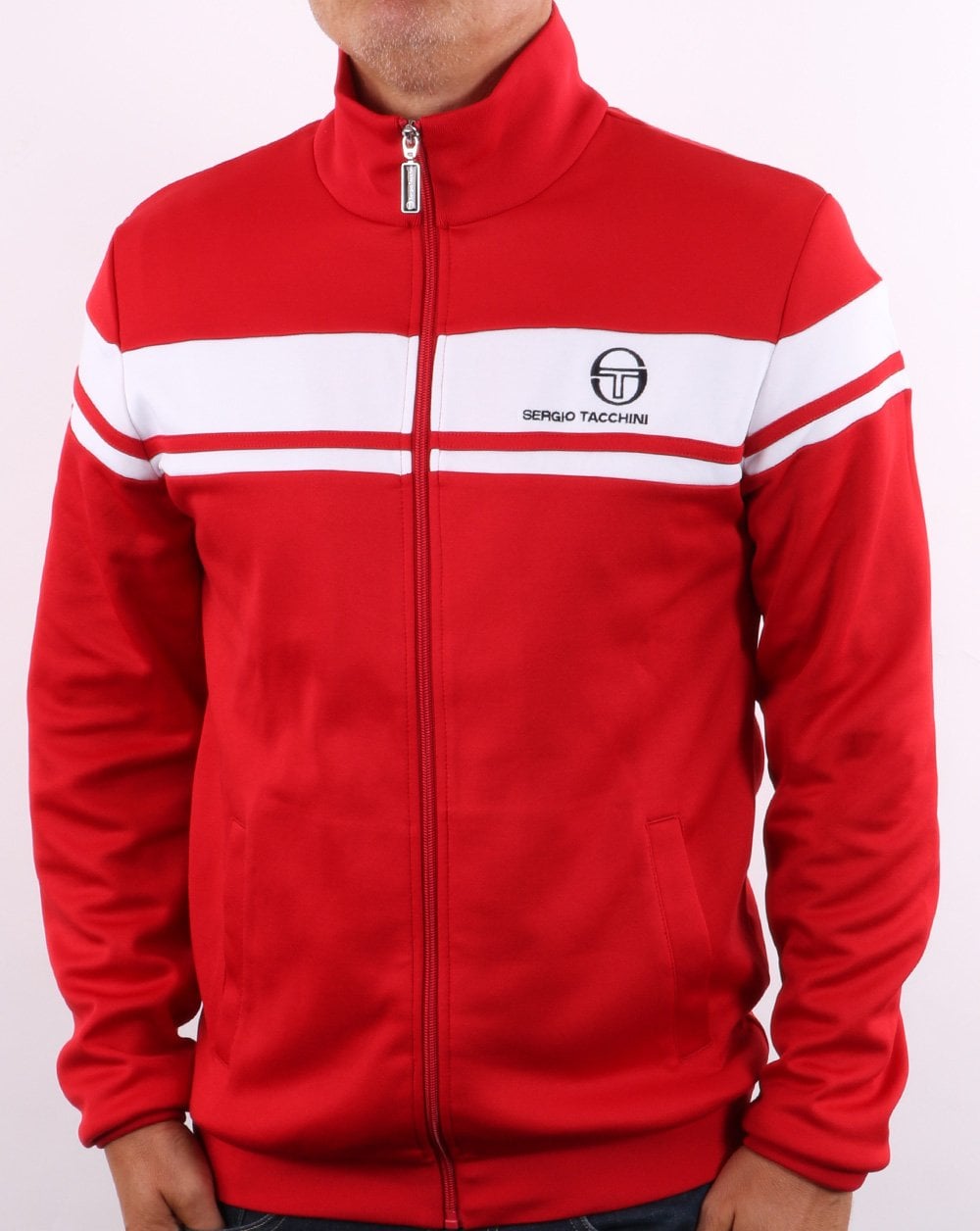Sergio Tacchini Masters Track Top Red/White