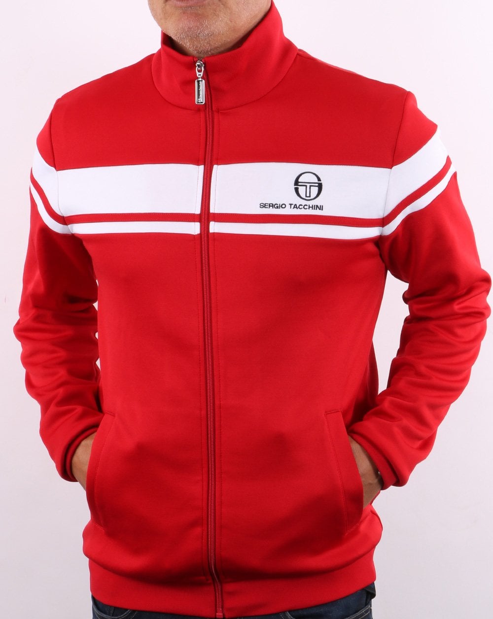 Sergio Tacchini Masters Track Top Red/White