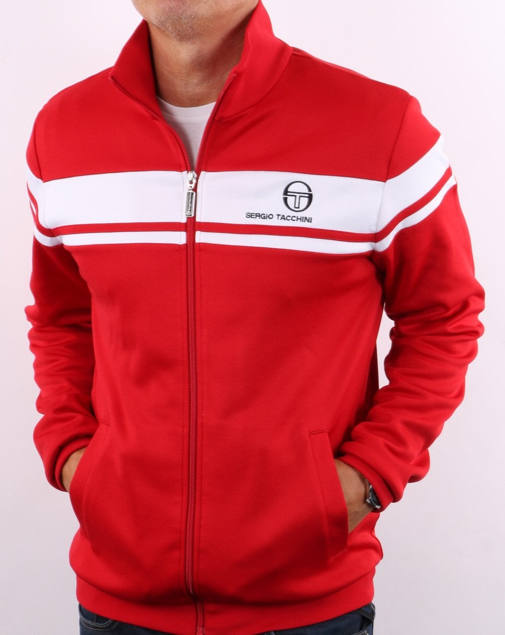 Sergio Tacchini Masters Track Top Red/White