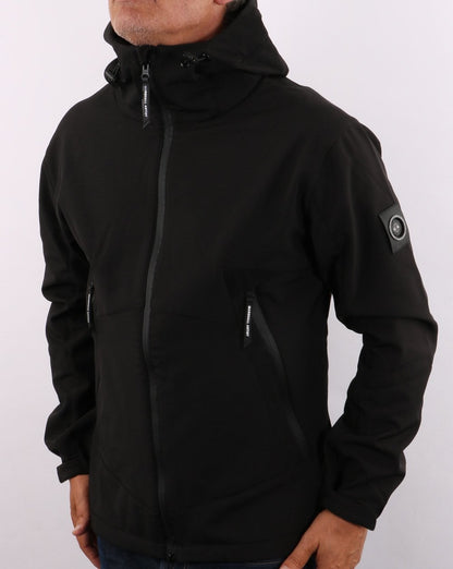 Marshall Artist Softshell Hooded Jacket Black