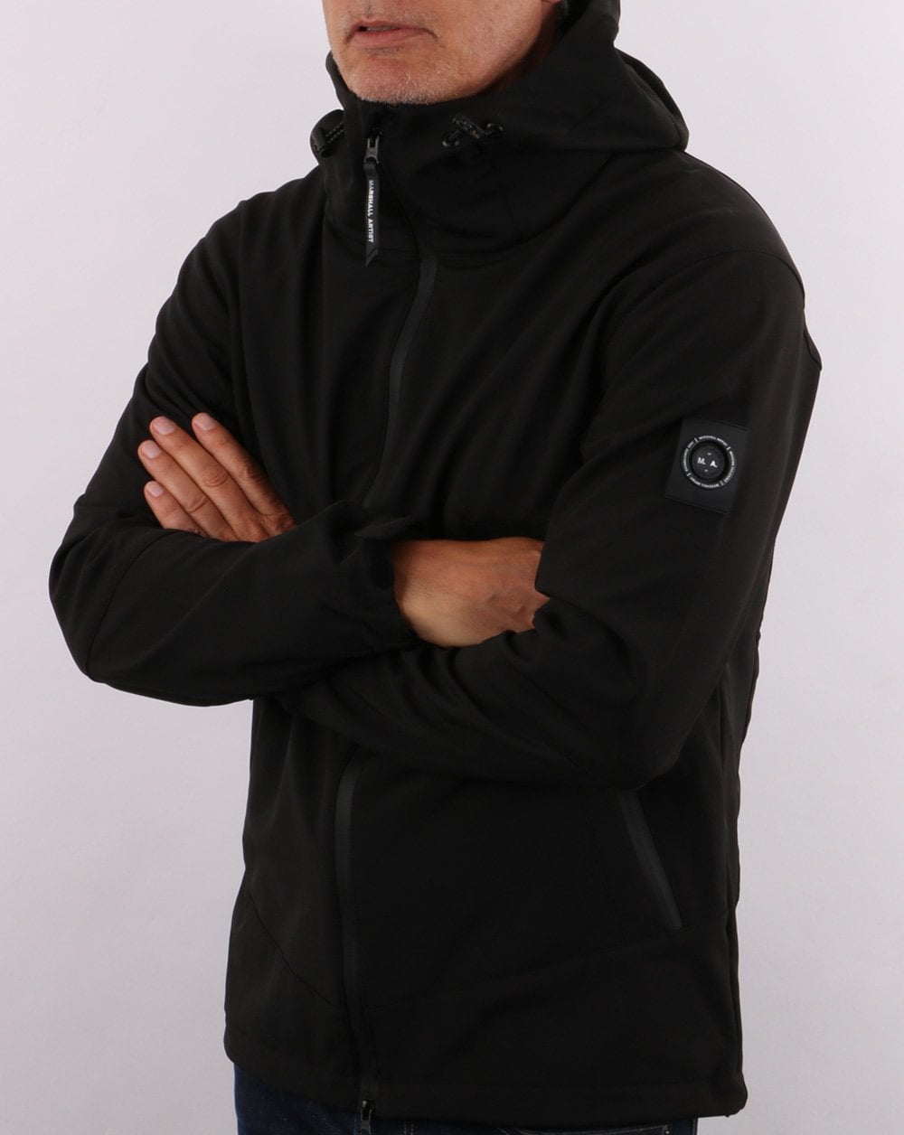Marshall Artist Softshell Hooded Jacket Black