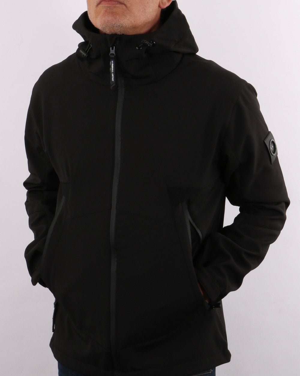 Marshall Artist Softshell Hooded Jacket Black