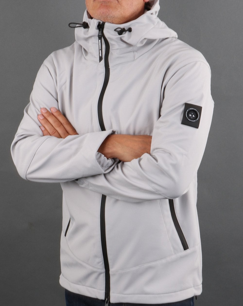 Marshall Artist Softshell Hooded Jacket Antarctica Grey