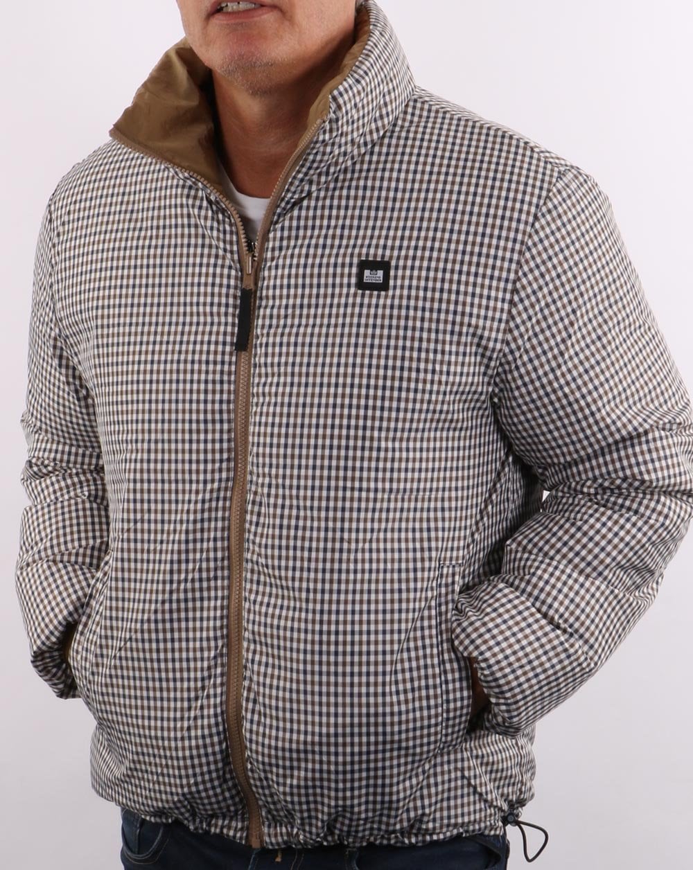 Weekend Offender Reversible Padded Jacket Dark Sand