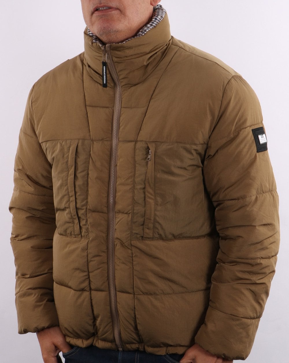 Weekend Offender Reversible Padded Jacket Dark Sand