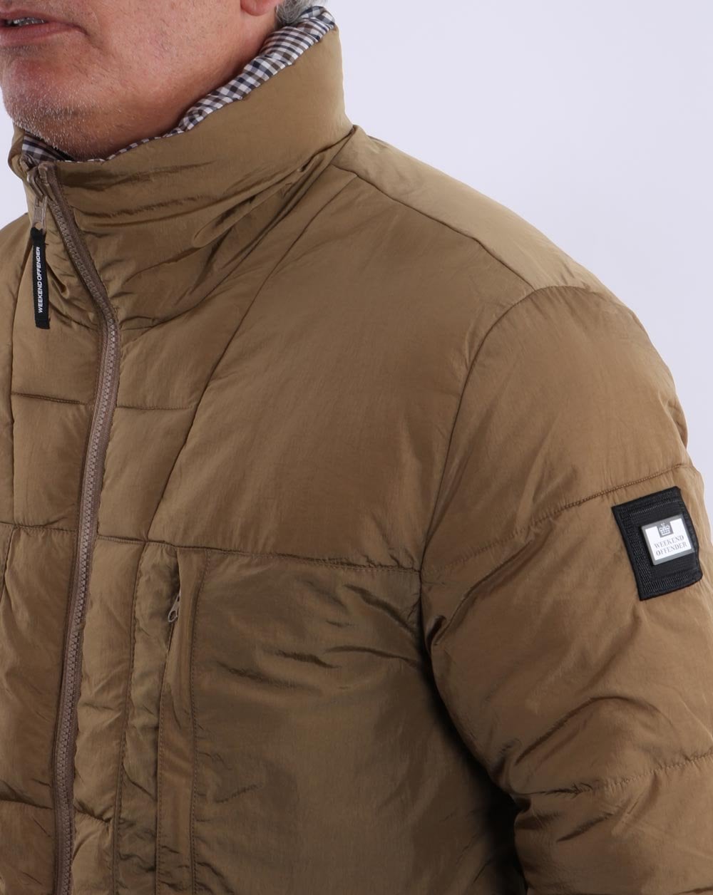 Weekend Offender Reversible Padded Jacket Dark Sand
