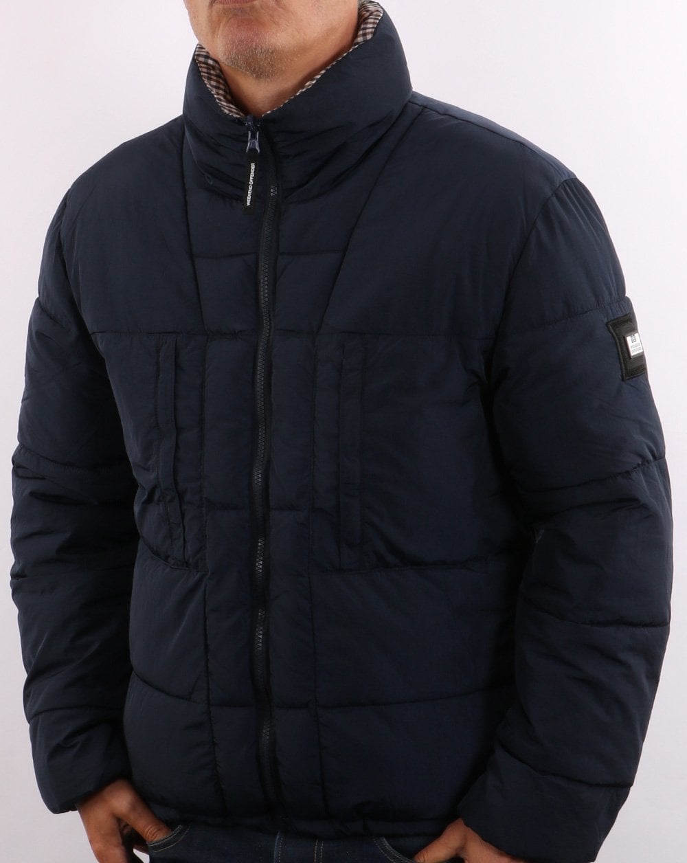Weekend Offender Reversible Padded Jacket Navy