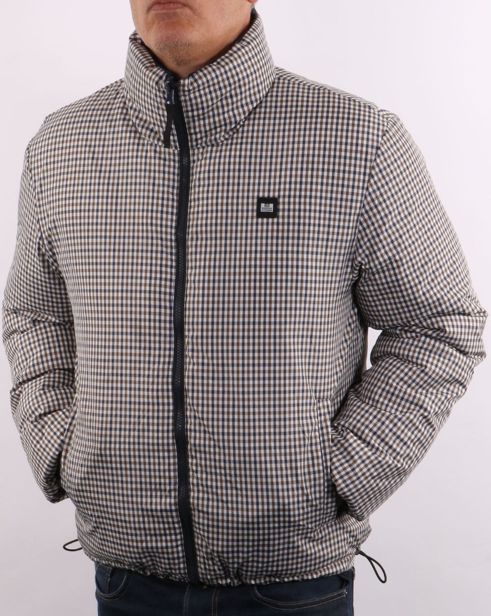 Weekend Offender Reversible Padded Jacket Navy