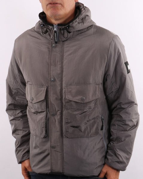Weekend Offender Garbrndt Hooded Jacket Metallic Grey