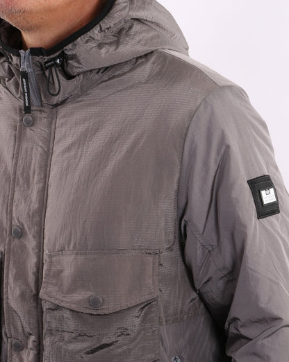 Weekend Offender Garbrndt Hooded Jacket Metallic Grey