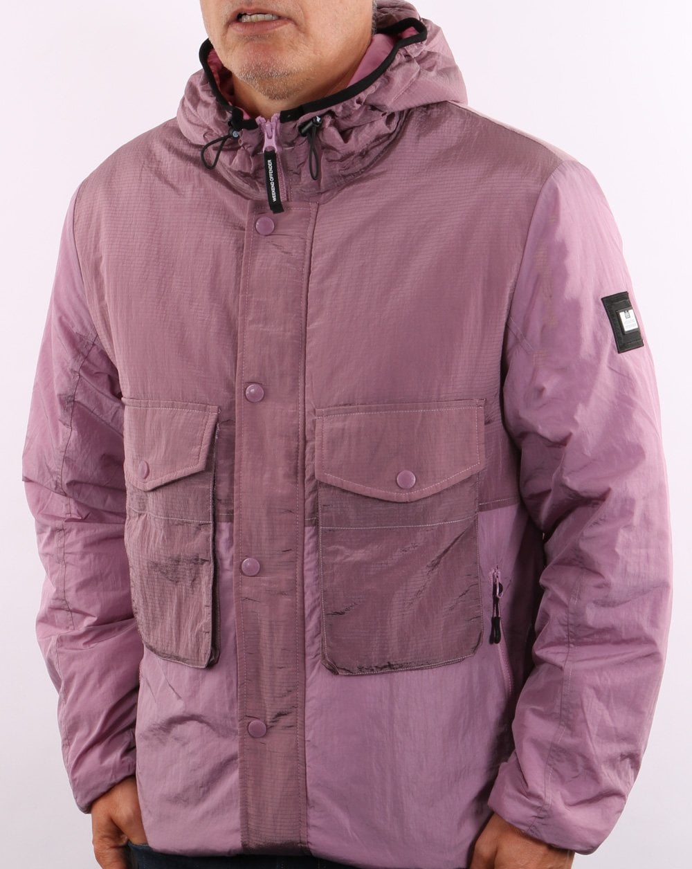 Weekend Offender Garbrndt Hooded Jacket Lilac Glow
