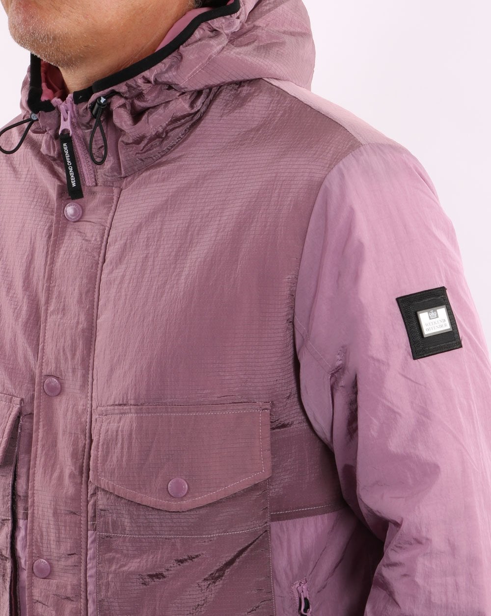 Weekend Offender Garbrndt Hooded Jacket Lilac Glow