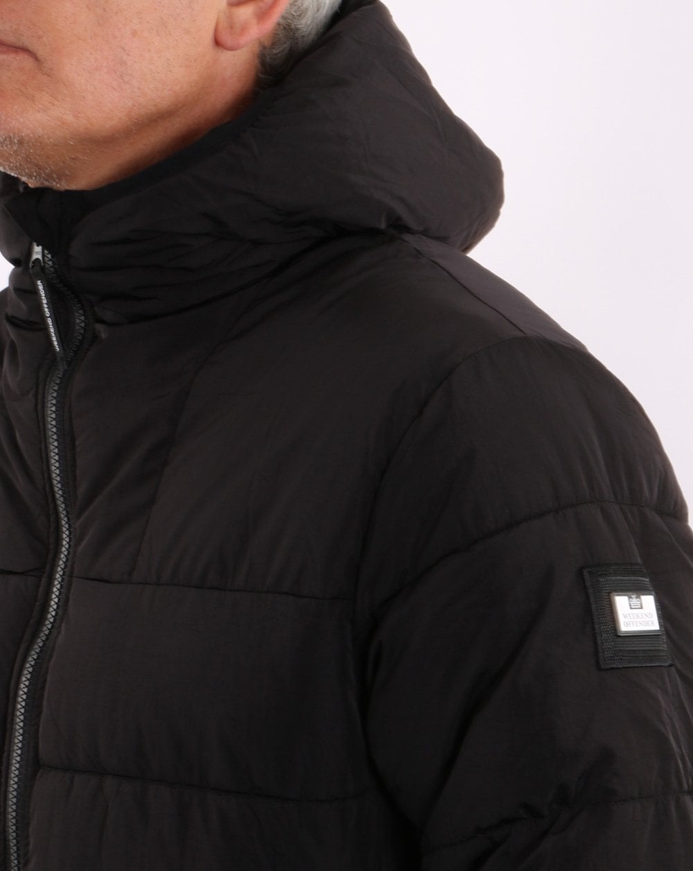Weekend Offender Quilted Parka Black