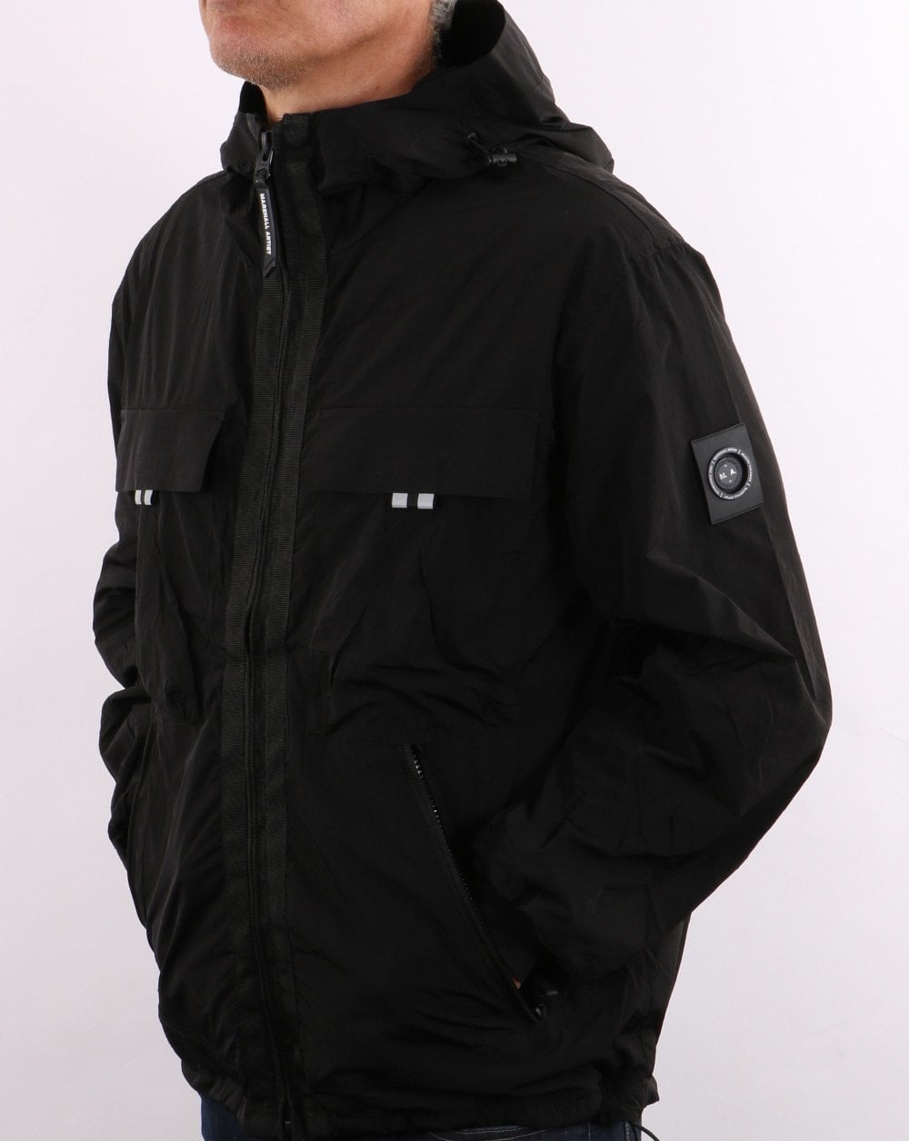 Marshall Artist Molecular Hooded Jacket Black
