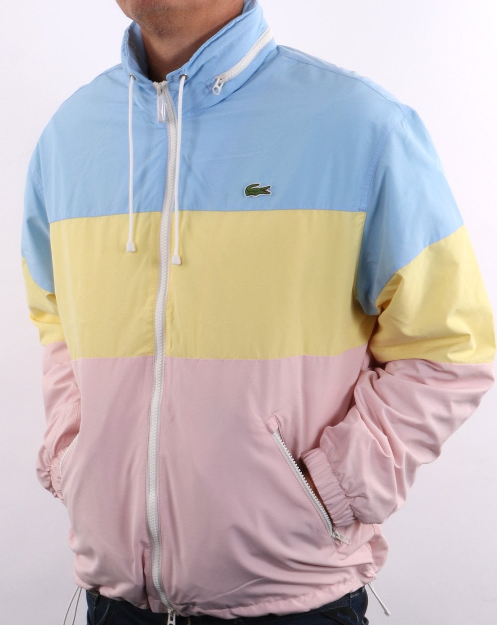 Lacoste Colour Block Jacket Sky Blue/Yellow/Pink