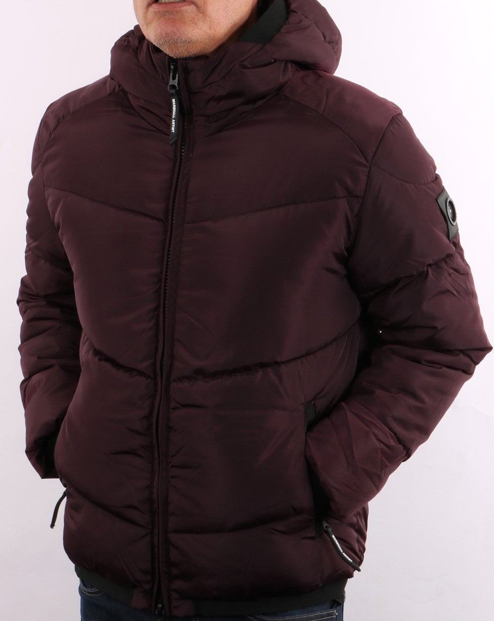 Marshall Artist Paninaro Padded Jacket Burgundy