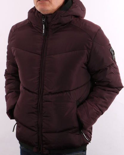 Marshall Artist Paninaro Padded Jacket Burgundy