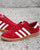 Adidas Hamburg Trainers Deep Red/White