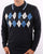 Gabicci Vintage Diamond Knitted Polo Navy