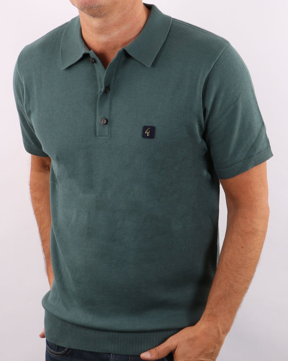 Gabicci Vintage Jackson Polo Teal Green