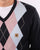 Gabicci Vintage Diamond V-Neck Knit Navy/Sky/Pink