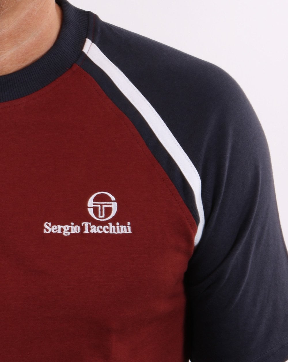 Sergio Tacchini Ghibli T Shirt Burgundy
