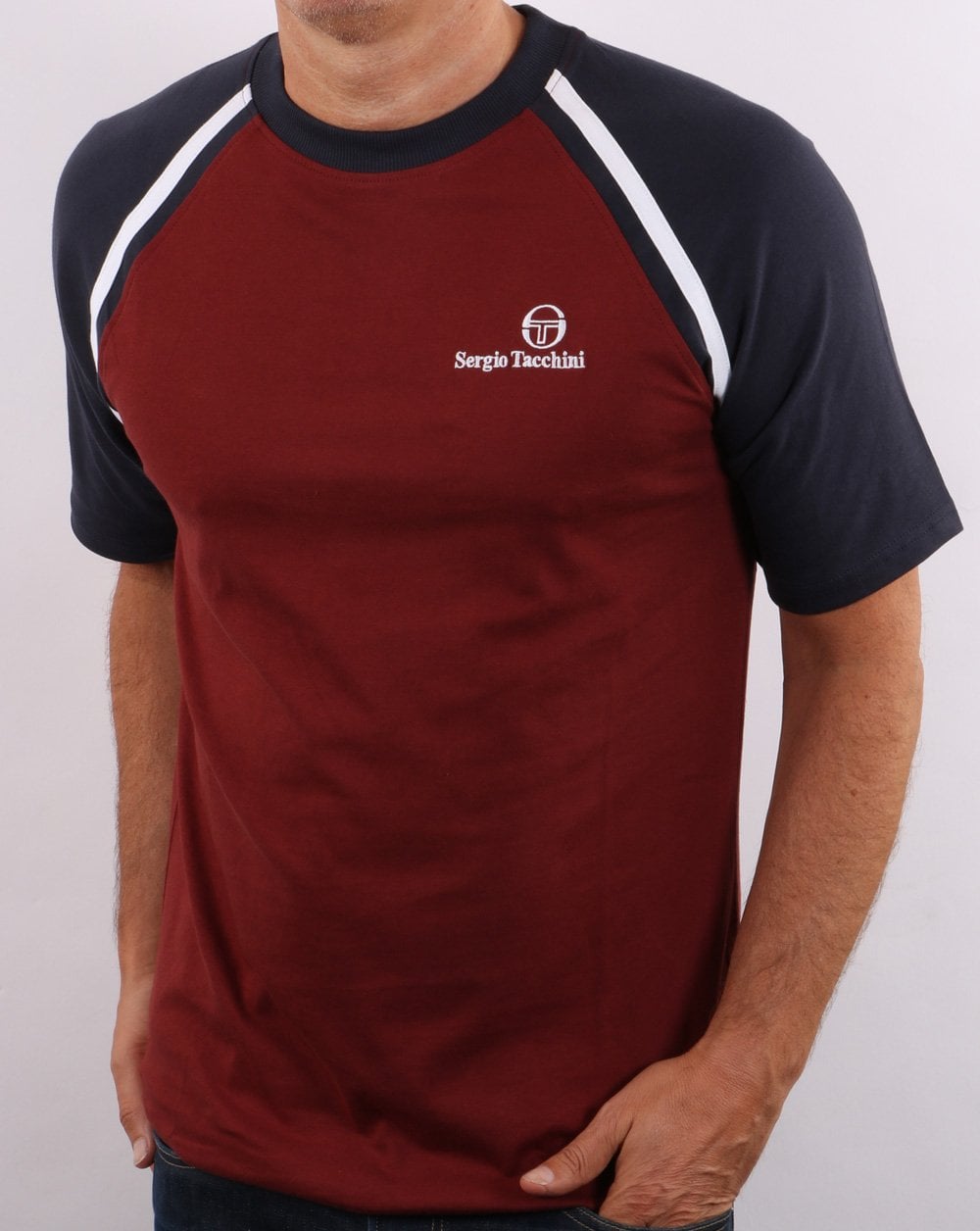 Sergio Tacchini Ghibli T Shirt Burgundy