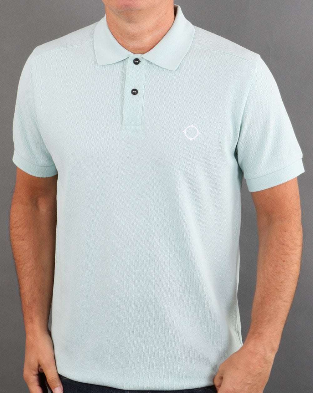 Ma.strum Pique Polo Mist Green