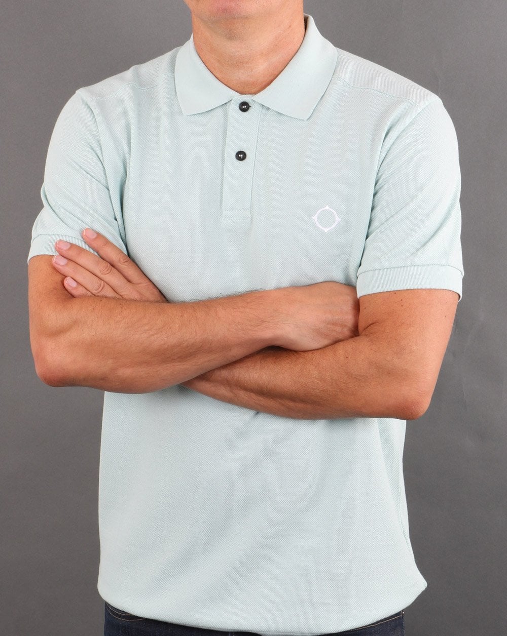 Ma.strum Pique Polo Mist Green