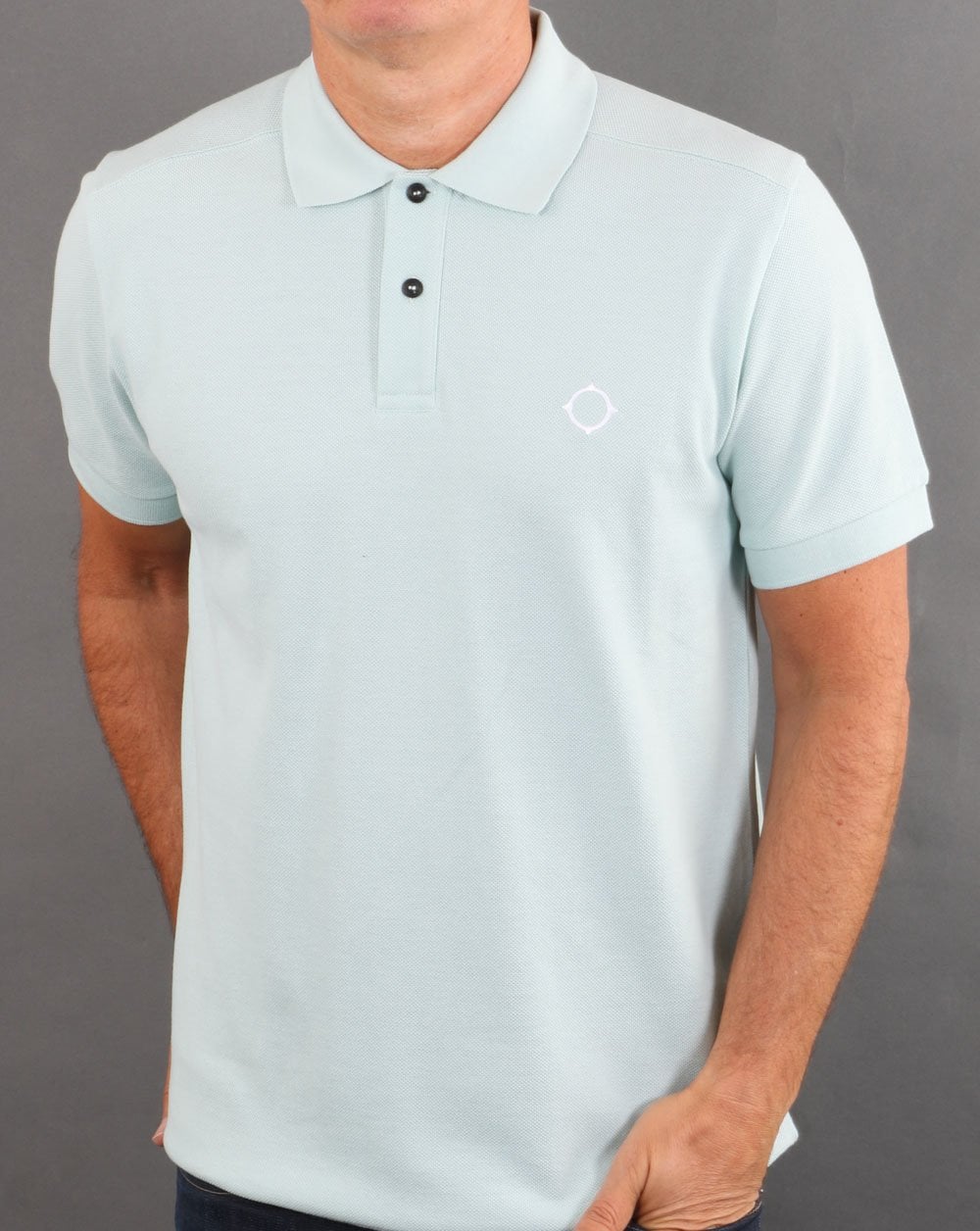 Ma.strum Pique Polo Mist Green