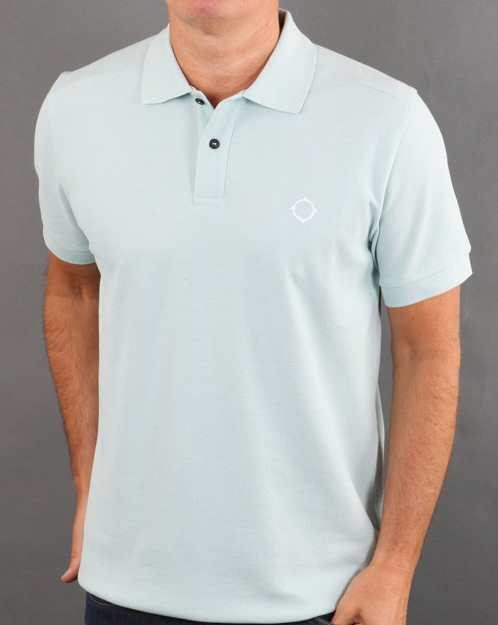 Ma.strum Pique Polo Mist Green