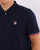 Fila Vintage Tipped Cuff Polo Shirt Navy