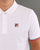 Fila Vintage Tipped Cuff Polo Shirt White