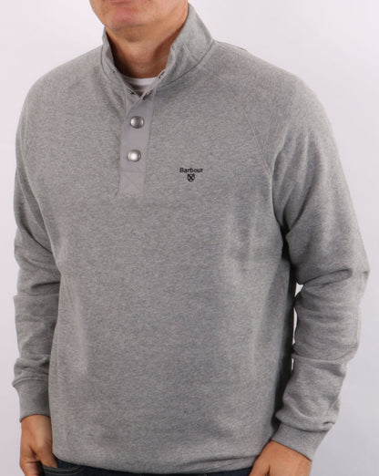 Barbour Half Zip Sweatshirt Grey Marl
