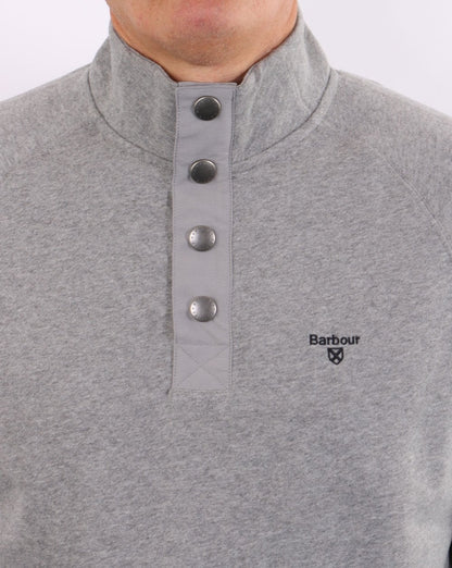 Barbour Half Zip Sweatshirt Grey Marl