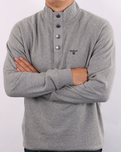 Barbour Half Zip Sweatshirt Grey Marl