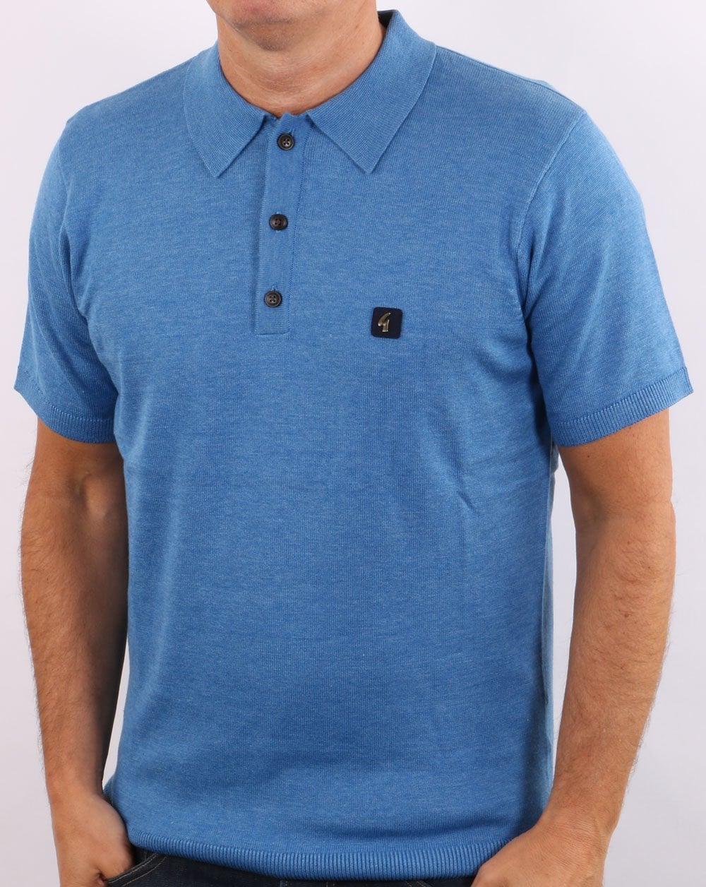Gabicci Vintage Jackson Polo Jasper Blue