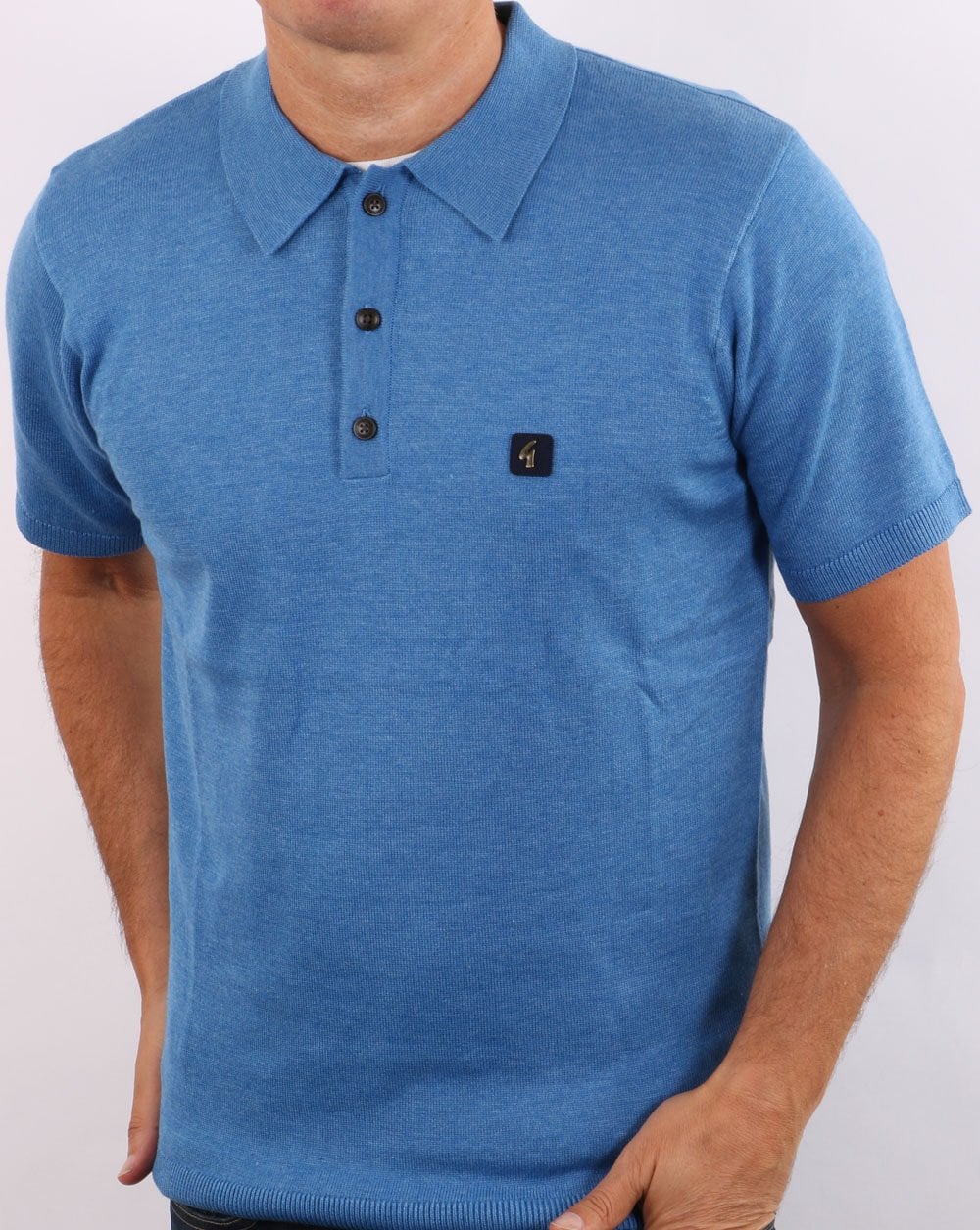 Gabicci Vintage Jackson Polo Jasper Blue