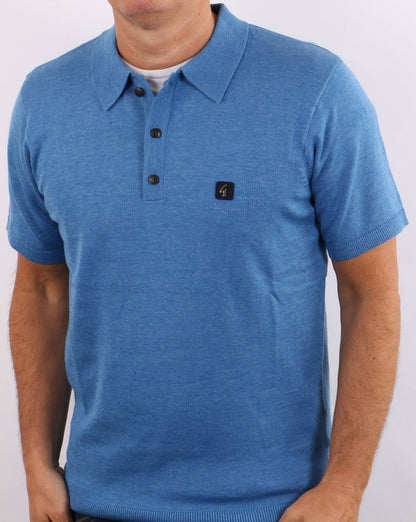 Gabicci Vintage Jackson Polo Jasper Blue