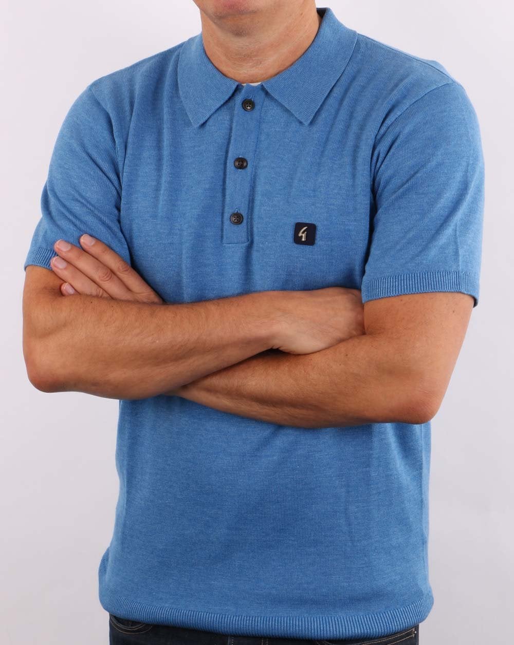 Gabicci Vintage Jackson Polo Jasper Blue