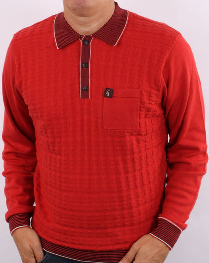 Gabicci Vintage Dean Polo Poppy Red