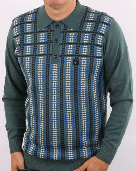 Gabicci Vintage Willis Polo Teal Green