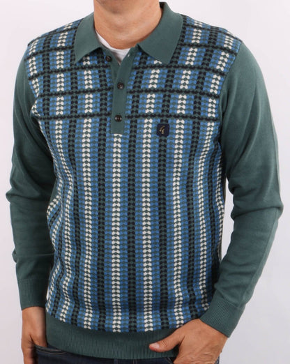Gabicci Vintage Willis Polo Teal Green