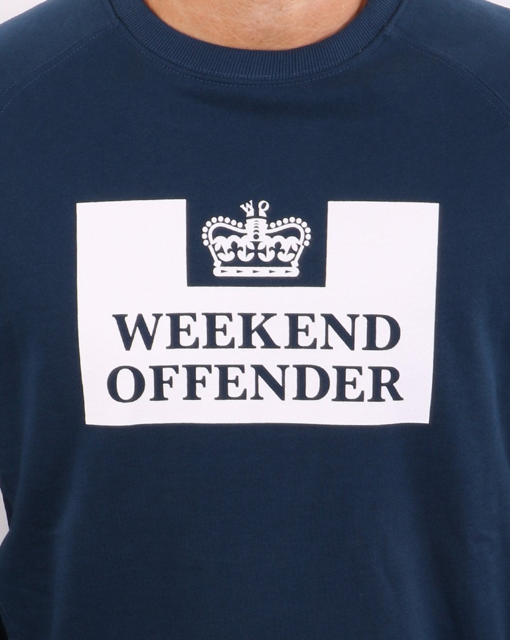 Weekend Offender Pentitentiary Crew Sweatshirt Blue Steel