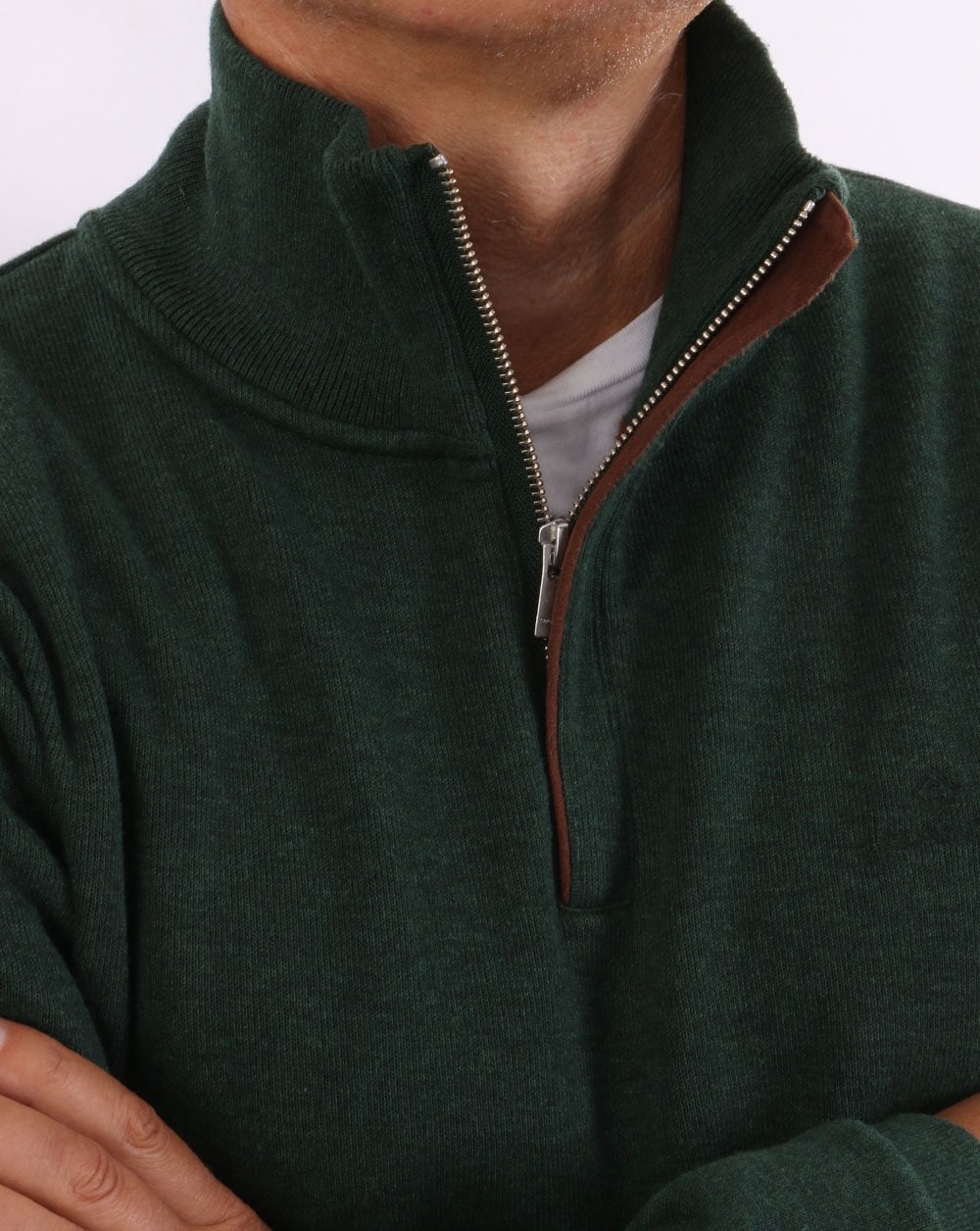 Gant Half Zip Jumper Forest Green