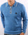 Gabicci Vintage Lineker Long Sleeve Knitted Polo Jasper