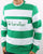 Benetton Striped Sweatshirt Green/white